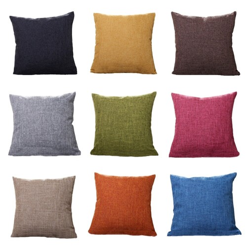 Solid linen cotton - cotton, cushion
