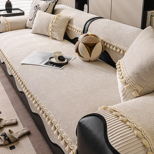 Irregular simple chenille sofa - chenille,