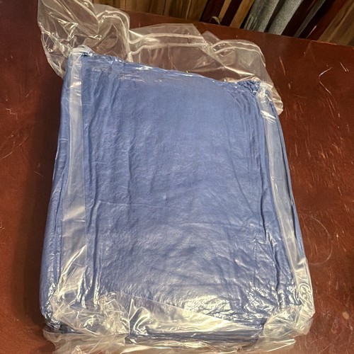 Blue square cushion - set, solid