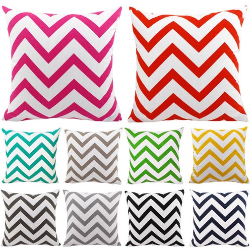 Solid canvas wavy throw pillow - canvas,